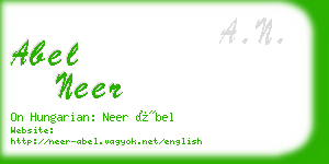 abel neer business card